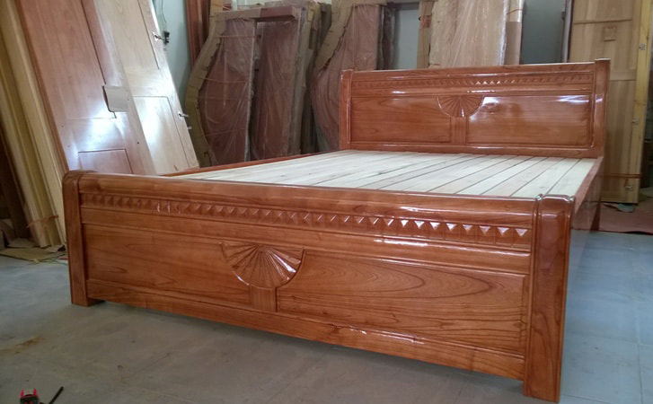 Giường gỗ Xoan Ta